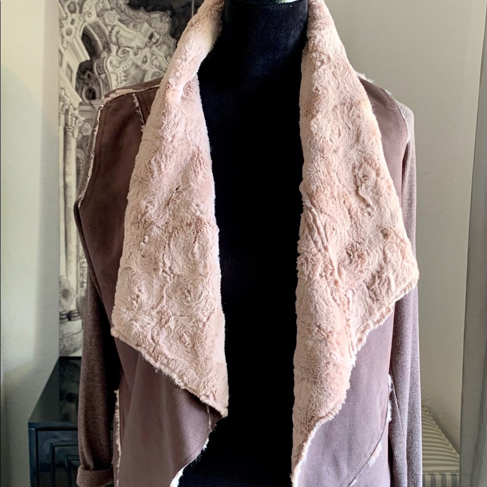 Faux Suede & Fur Jacket